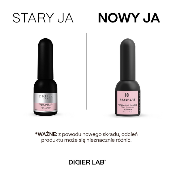 Fiber base gel "Didier Lab", Milky Pink, 10ml