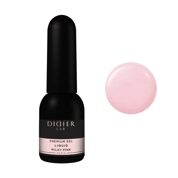 Premium Gel Liquid "Didier Lab", milky pink , 10ml