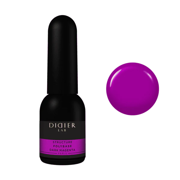 Lakier Kauczukowy  Polybase Didier Lab, Dark Magenta, 10ml