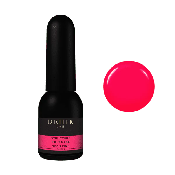 Lakier Kauczukowy  Polybase Didier Lab, Neon Pink, 10ml