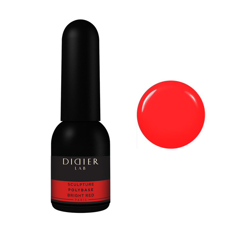 Lakier Kauczukowy Polybase "Didier Lab", Bright Red, 10ml