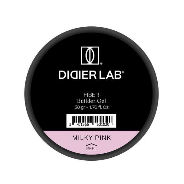 Żel budujący Fiber, "Didier Lab", Milky Pink, 50gr