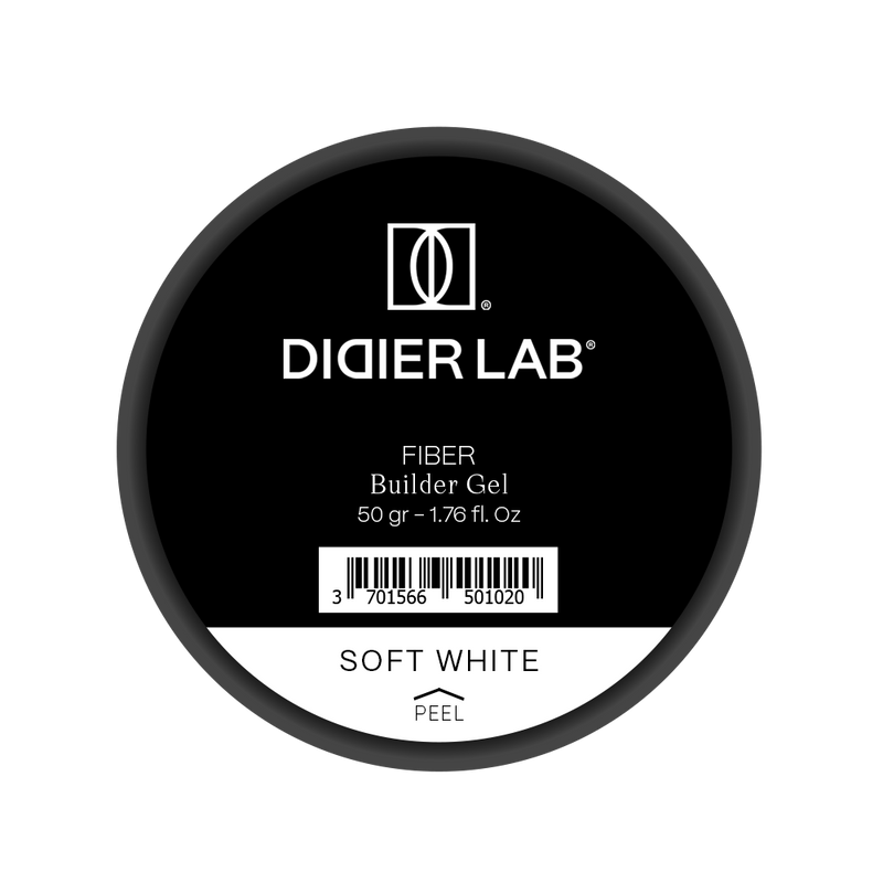 Żel budujący Fiber, "Didier Lab", Soft White, 50gr