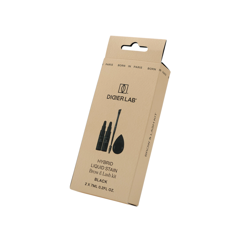 Hybrid Liquid Stain zestaw do odżywczej koloryzacji brwi i rzęs "Didier Lab"