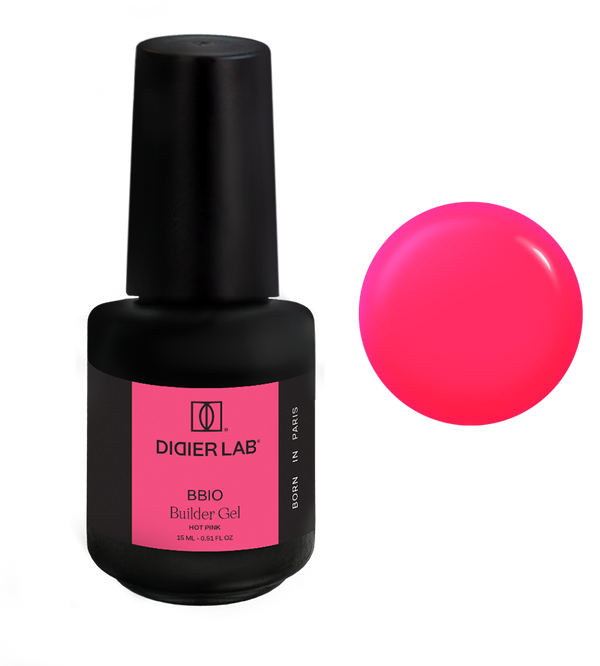 BBIO Żel budujący w butelce "Didier Lab", Hot Pink, 15ml