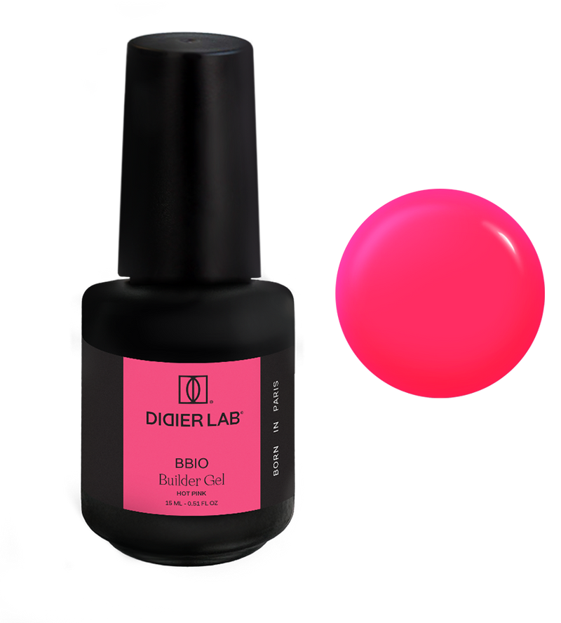 BBIO Żel budujący w butelce "Didier Lab", Hot Pink, 15ml