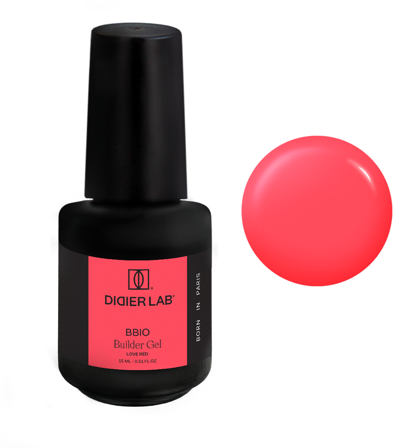 BBIO Żel budujący w butelce "Didier Lab", Love Red , 15ml