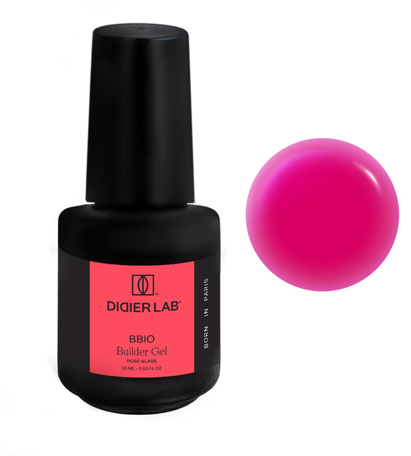 BBIO Żel budujący w butelce "Didier Lab", Rose Glass,, 15ml