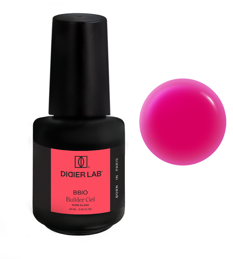BBIO Żel budujący w butelce "Didier Lab", Rose Glass,, 15ml
