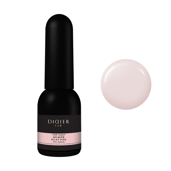 Top coat no wipe "Didier Lab", Milky Pink, 10ml